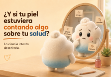 Ilustración sobre la piel como posible señal del envejecimiento y la salud del organismo
