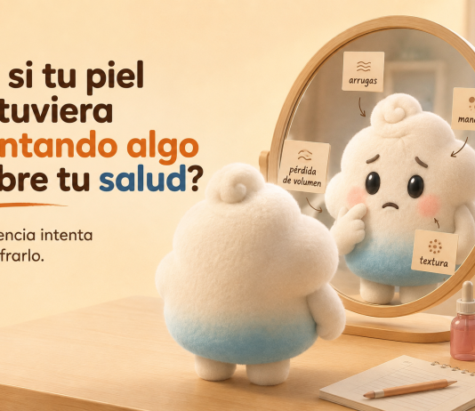 Y si las arrugas no fueran el problema, sino el comienzo? Ilustración sobre la piel como posible señal del envejecimiento y la salud del organismo